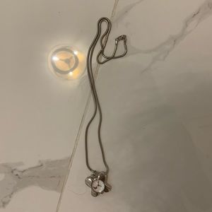 Flower watch necklace